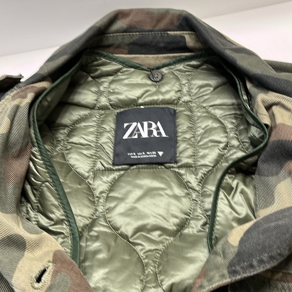 Zara double layer camo jacket NWT - Picture 8 of 8